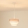 Brilagi - Kattokruunu johdossa ALASKA LUNETA 1xE27/15W/230V halkaisija 25 cm harmaa/kerma