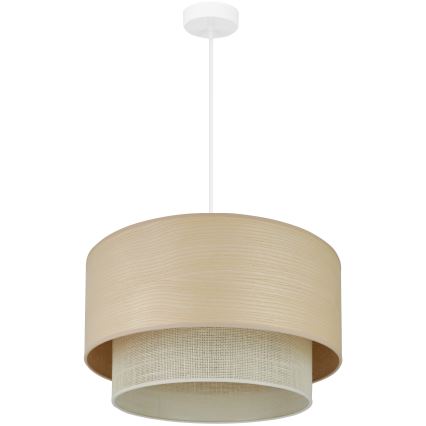 Brilagi - Kattokruunu johdossa ARIZONA BOHO 1xE27/15W/230V halkaisija 45 cm beige/valkoinen