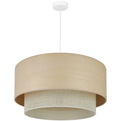Brilagi - Kattokruunu johdossa ARIZONA BOHO 1xE27/15W/230V halkaisija 60 cm beige/valkoinen