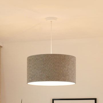 Brilagi - Kattokruunu johdossa BOUCLE ROLLER 1xE27/15W/230V halkaisija 45 cm harmaa