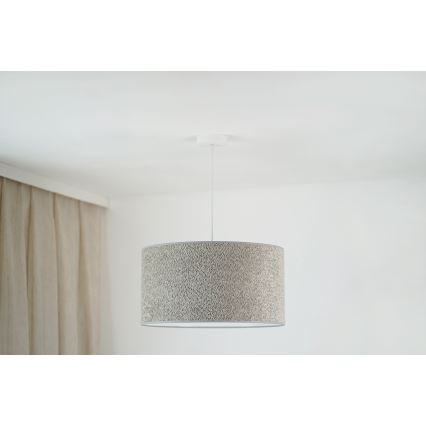 Brilagi - Kattokruunu johdossa BOUCLE ROLLER 1xE27/15W/230V halkaisija 45 cm harmaa