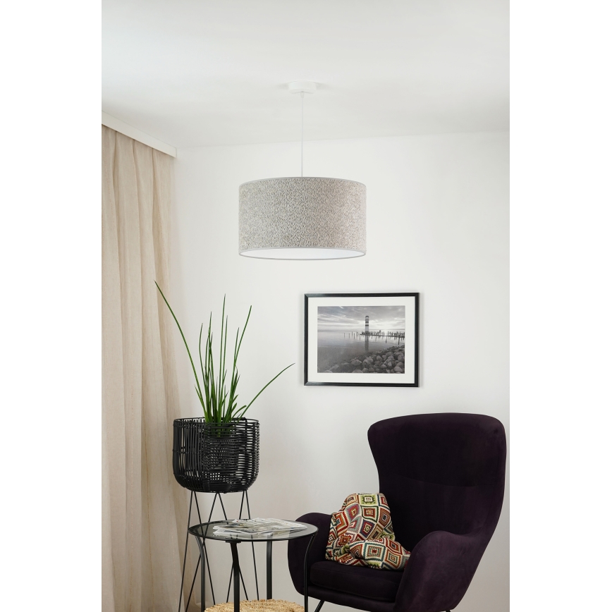 Brilagi - Kattokruunu johdossa BOUCLE ROLLER 1xE27/15W/230V halkaisija 45 cm harmaa