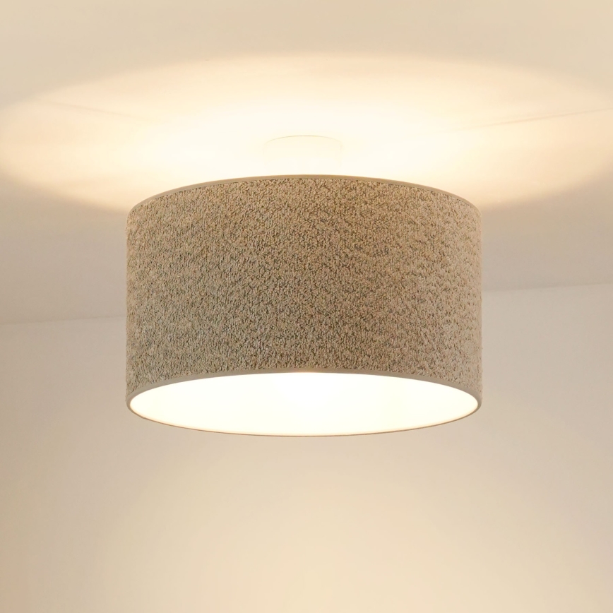 Brilagi - Kattokruunu johdossa BOUCLE ROLLER 1xE27/15W/230V halkaisija 45 cm harmaa