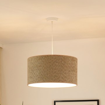 Brilagi - Kattokruunu johdossa BOUCLE ROLLER 1xE27/15W/230V halkaisija 45 cm ruskea