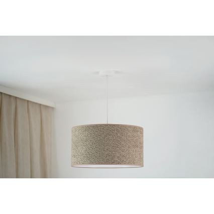 Brilagi - Kattokruunu johdossa BOUCLE ROLLER 1xE27/15W/230V halkaisija 45 cm ruskea
