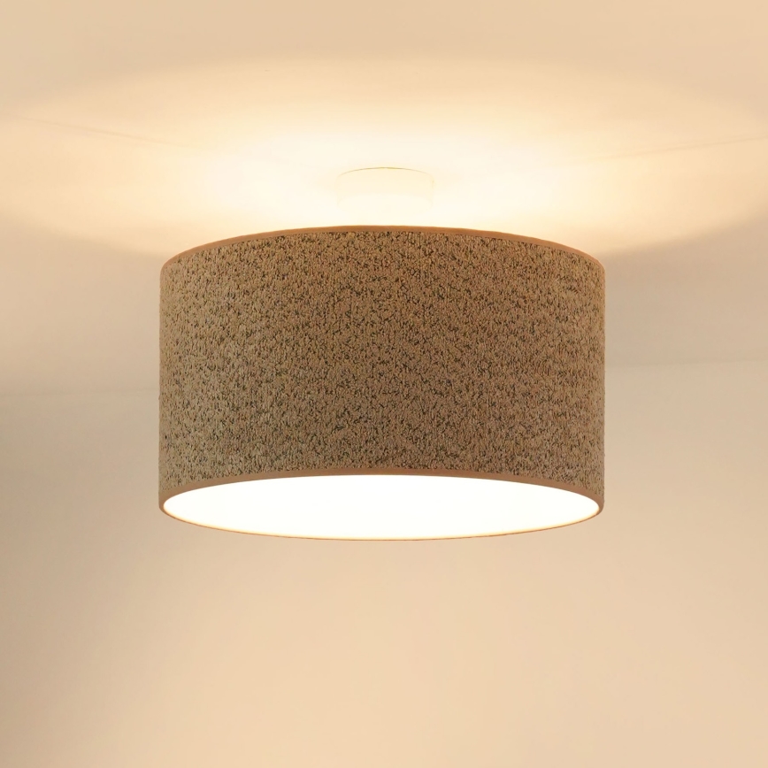 Brilagi - Kattokruunu johdossa BOUCLE ROLLER 1xE27/15W/230V halkaisija 45 cm ruskea