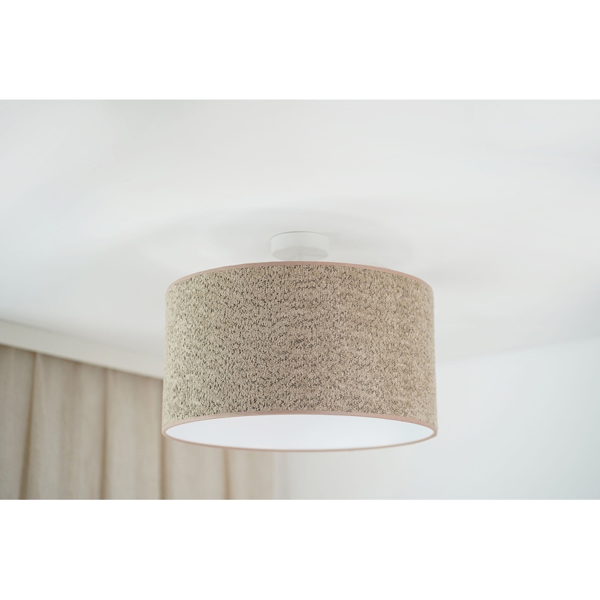 Brilagi - Kattokruunu johdossa BOUCLE ROLLER 1xE27/15W/230V halkaisija 45 cm ruskea
