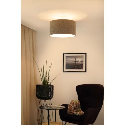 Brilagi - Kattokruunu johdossa BOUCLE ROLLER 1xE27/15W/230V halkaisija 45 cm ruskea