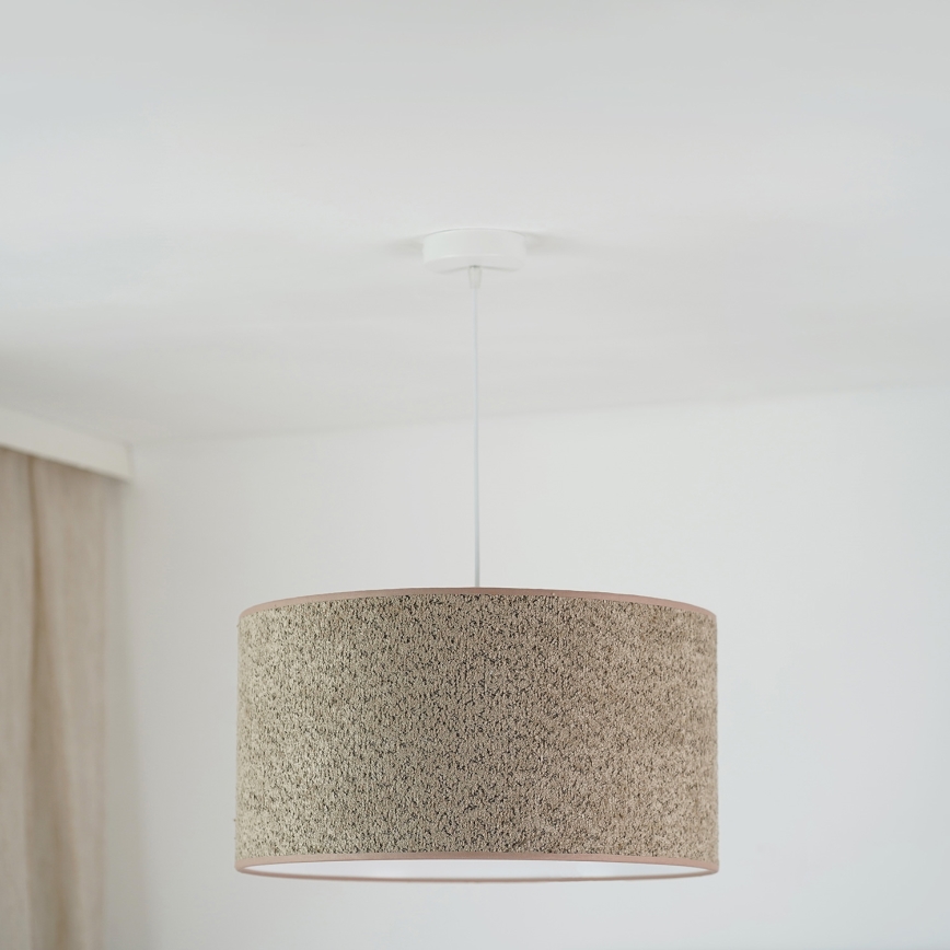 Brilagi - Kattokruunu johdossa BOUCLE ROLLER 1xE27/15W/230V halkaisija 50 cm ruskea