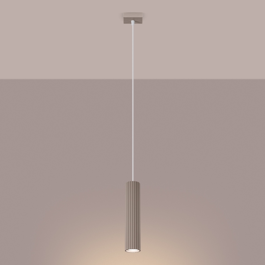 Brilagi - Kattokruunu johdossa CRESTO 1xGU10/10W/230V taupe