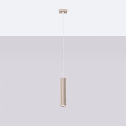 Brilagi - Kattokruunu johdossa CRESTO 1xGU10/10W/230V taupe