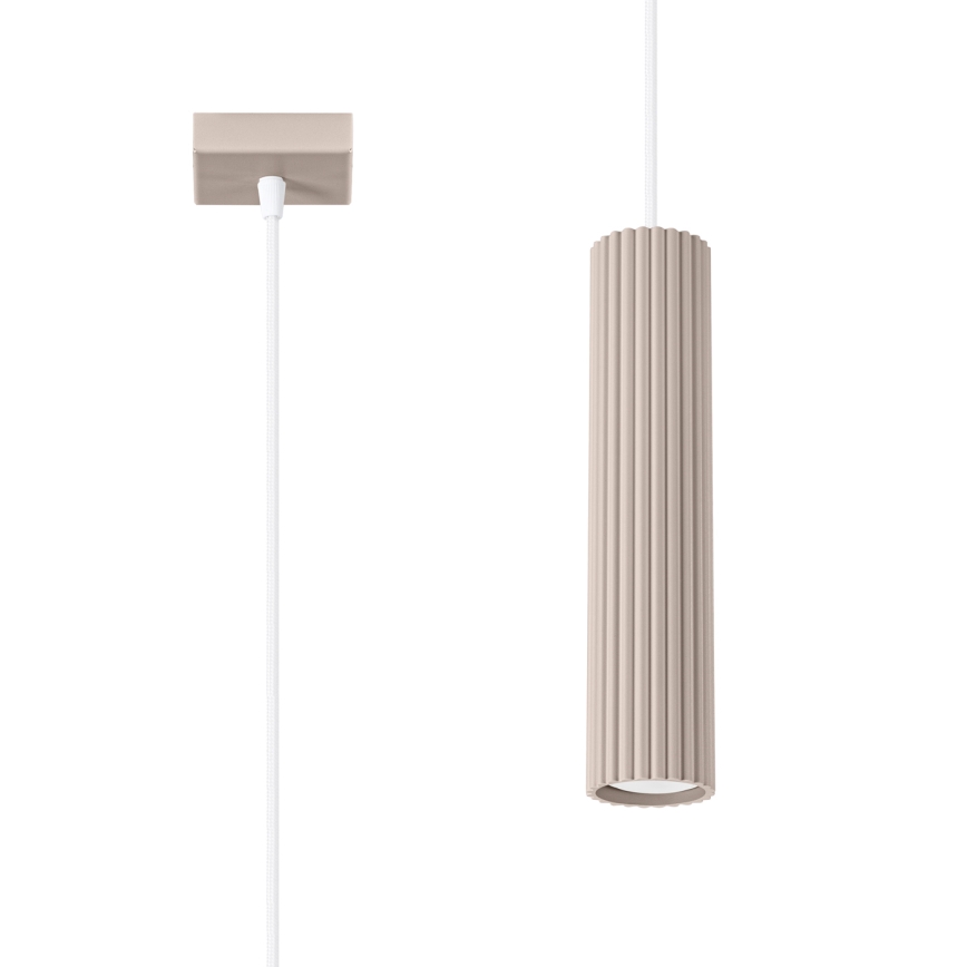 Brilagi - Kattokruunu johdossa CRESTO 1xGU10/10W/230V taupe