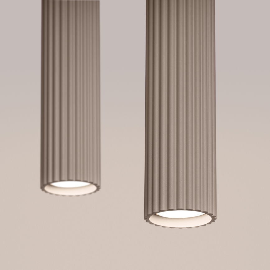 Brilagi - Kattokruunu johdossa CRESTO 2xGU10/10W/230V taupe