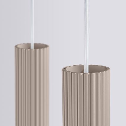 Brilagi - Kattokruunu johdossa CRESTO 2xGU10/10W/230V taupe