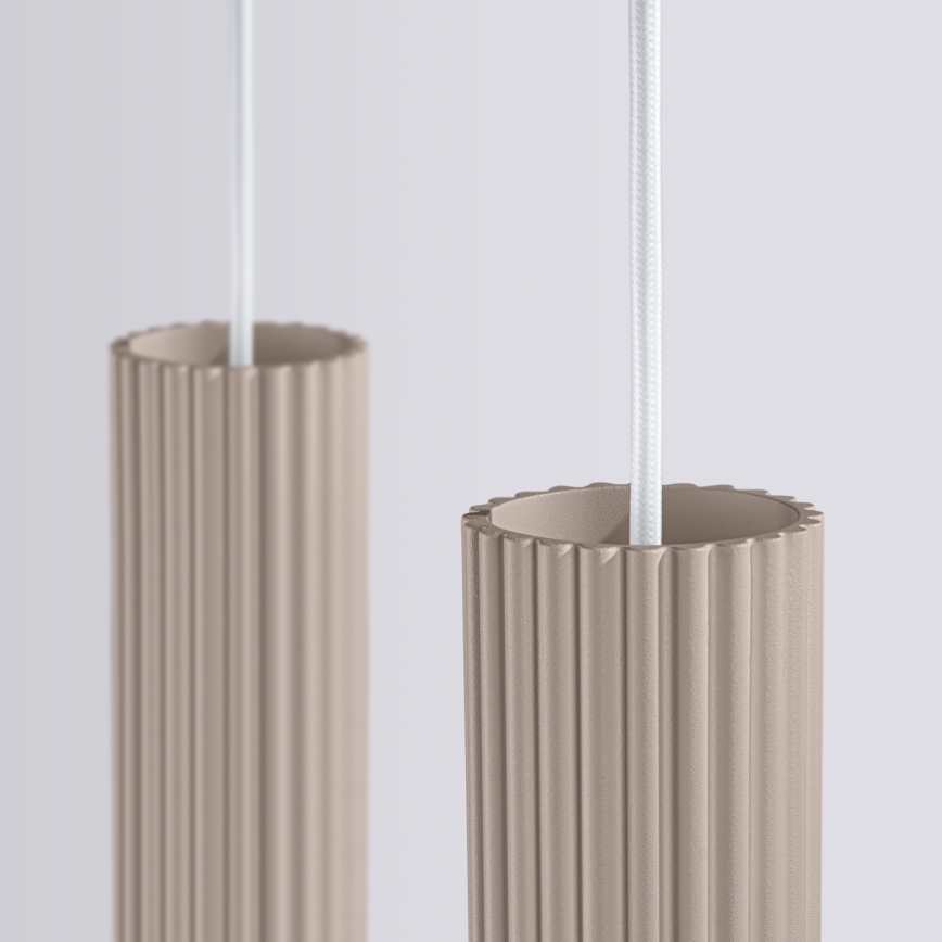 Brilagi - Kattokruunu johdossa CRESTO 2xGU10/10W/230V taupe