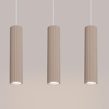 Brilagi - Kattokruunu johdossa CRESTO 3xGU10/10W/230V taupe
