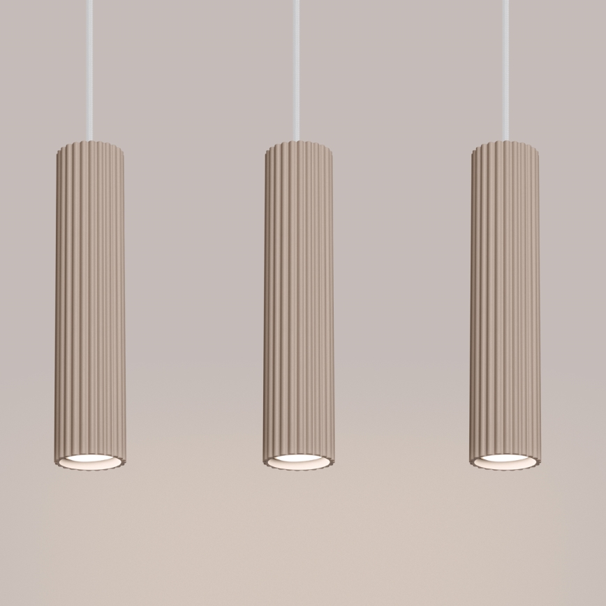 Brilagi - Kattokruunu johdossa CRESTO 3xGU10/10W/230V taupe