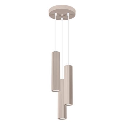 Brilagi - Kattokruunu johdossa CRESTO 3xGU10/10W/230V taupe
