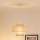 Brilagi - Kattokruunu johdossa DALLAS 1xE27/15W/230V halkaisija 30 cm ruskea/kerma/valkoinen