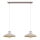 Brilagi - Kattokruunu johdossa FLAMENGO 2xE27/60W/230V beige