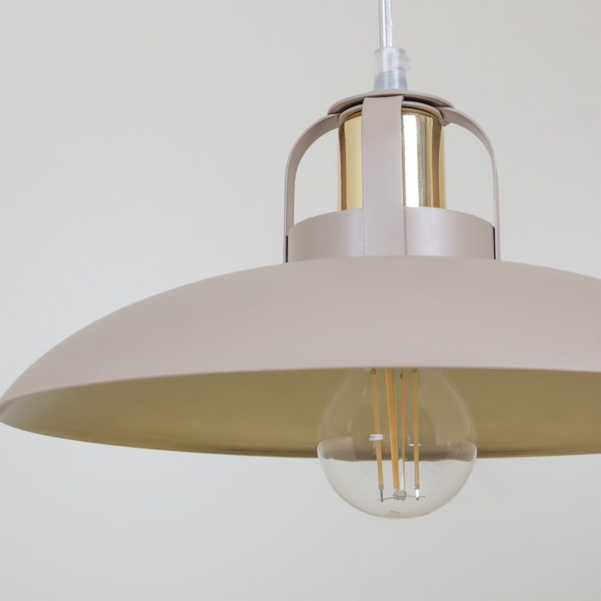 Brilagi - Kattokruunu johdossa FLAMENGO 2xE27/60W/230V beige