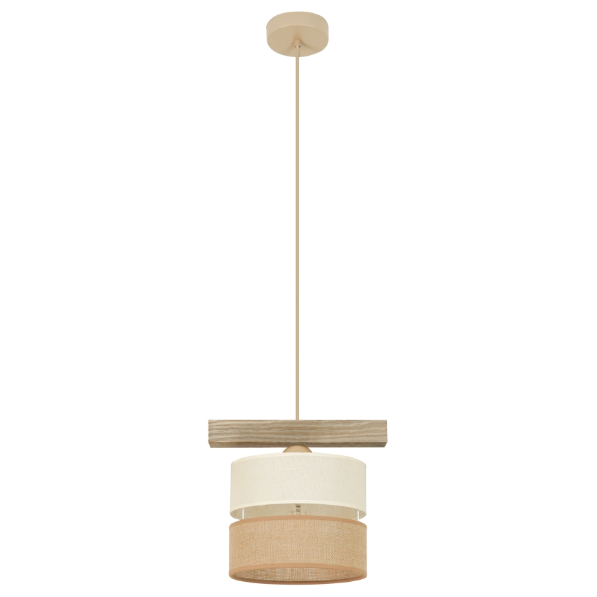 Brilagi - Kattokruunu johdossa FOREST 1xE27/15W/230V mänty/beige/kerma