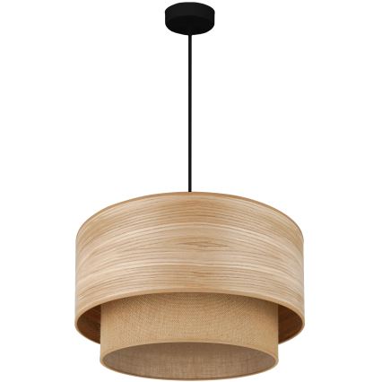 Brilagi - Kattokruunu johdossa MONTANA BOHO 1xE27/15W/230V halkaisija 45 cm ruskea/musta