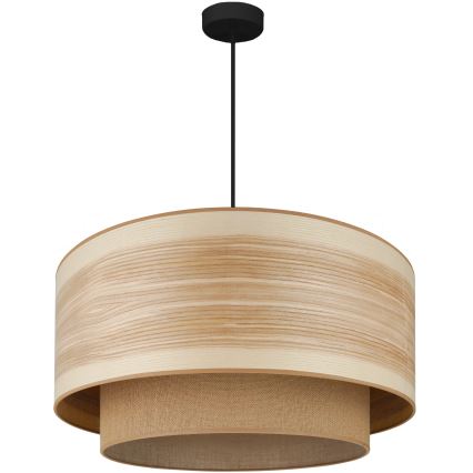 Brilagi - Kattokruunu johdossa MONTANA BOHO 1xE27/15W/230V halkaisija 60 cm ruskea/musta