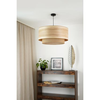 Brilagi - Kattokruunu johdossa MONTANA BOHO 1xE27/15W/230V halkaisija 60 cm ruskea/musta