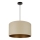 Brilagi - Kattokruunu johdossa OREGON ROLLER VEGE 1xE27/15W/230V halkaisija 45 cm beige