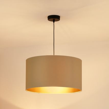 Brilagi - Kattokruunu johdossa OREGON ROLLER VEGE 1xE27/15W/230V halkaisija 45 cm beige