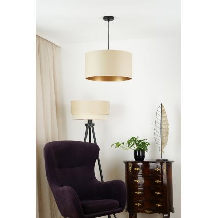 Brilagi - Kattokruunu johdossa OREGON ROLLER VEGE 1xE27/15W/230V halkaisija 45 cm beige