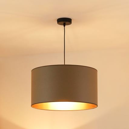 Brilagi - Kattokruunu johdossa OREGON ROLLER VEGE 1xE27/15W/230V halkaisija 45 cm harmaa