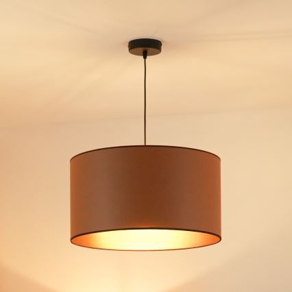 Brilagi - Kattokruunu johdossa OREGON ROLLER VEGE 1xE27/15W/230V halkaisija 45 cm ruskea