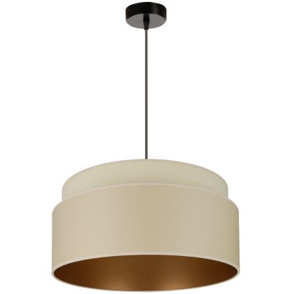 Brilagi - Kattokruunu johdossa OREGON VEGE 1xE27/15W/230V halkaisija 45 cm beige