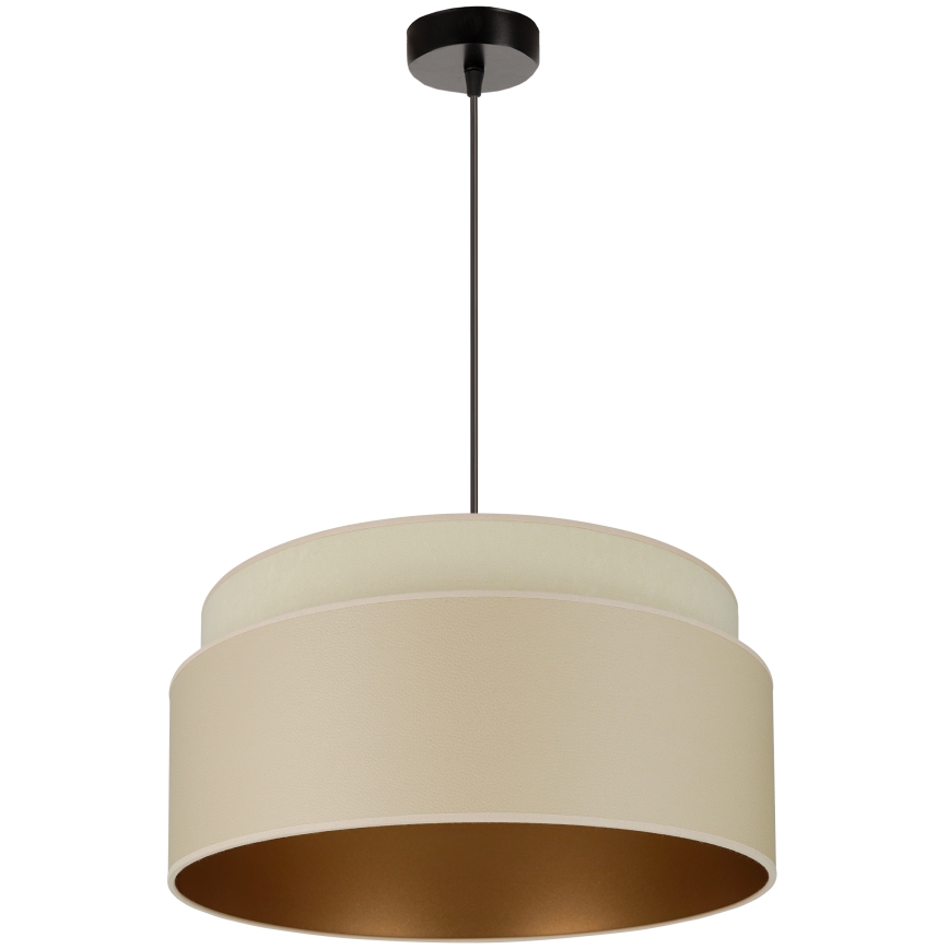 Brilagi - Kattokruunu johdossa OREGON VEGE 1xE27/15W/230V halkaisija 45 cm beige