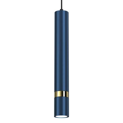 Brilagi - Kattokruunu johdossa POKER 1xGU10/25W/230V sininen/kulta