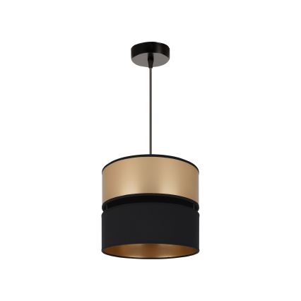 Brilagi - Kattokruunu johdossa ROYAL 1xE27/15W/230V halkaisija 25 cm musta/kulta