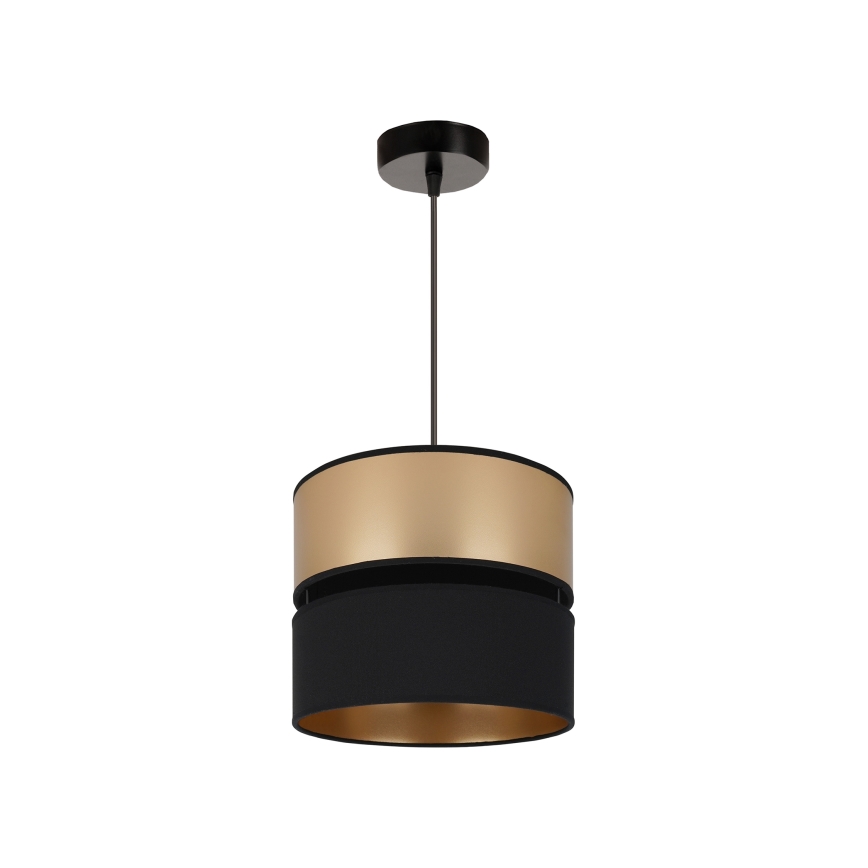 Brilagi - Kattokruunu johdossa ROYAL 1xE27/15W/230V halkaisija 25 cm musta/kulta
