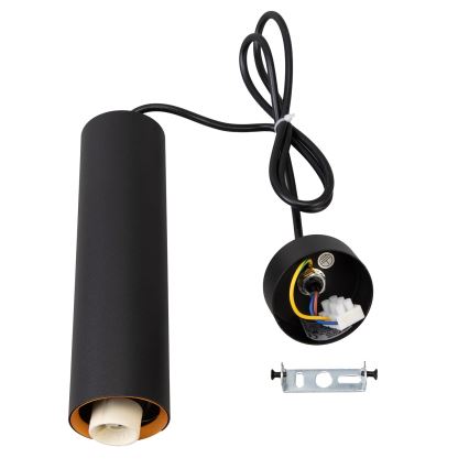 Brilagi - Kattokruunu johdossa SELE 1xGU10/30W/230V musta/kulta