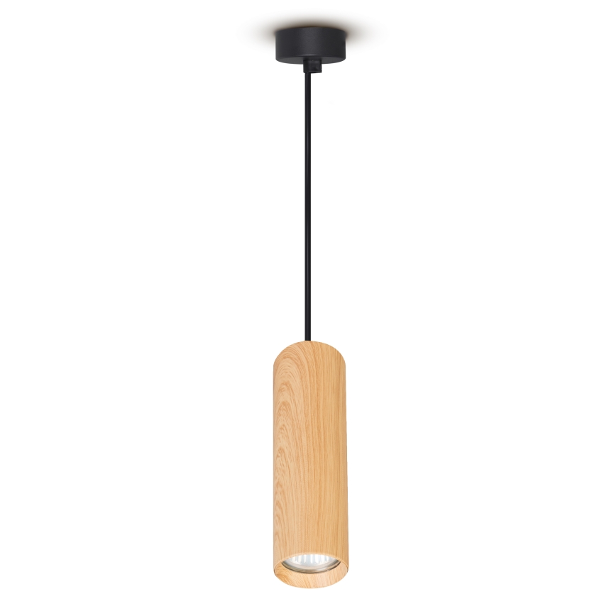 Brilagi - Kattokruunu johdossa SELE 1xGU10/30W/230V musta/tammi sisustus