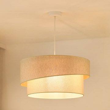 Brilagi - Kattokruunu johdossa SHINE 1xE27/15W/230V halkaisija 50 cm kerma