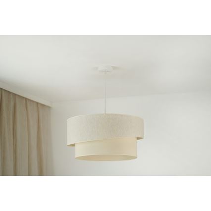 Brilagi - Kattokruunu johdossa SHINE 1xE27/15W/230V halkaisija 50 cm kerma