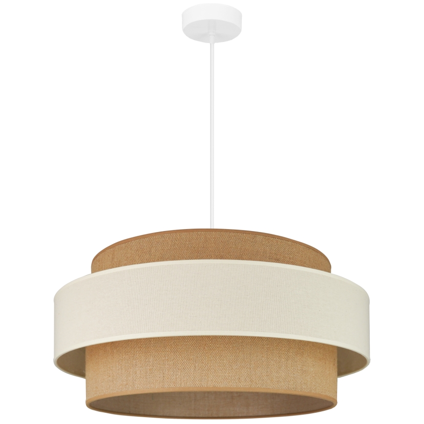 Brilagi - Kattokruunu johdossa SPACE LIGHT 1xE27/15W/230V halkaisija 50 cm beige/kerma