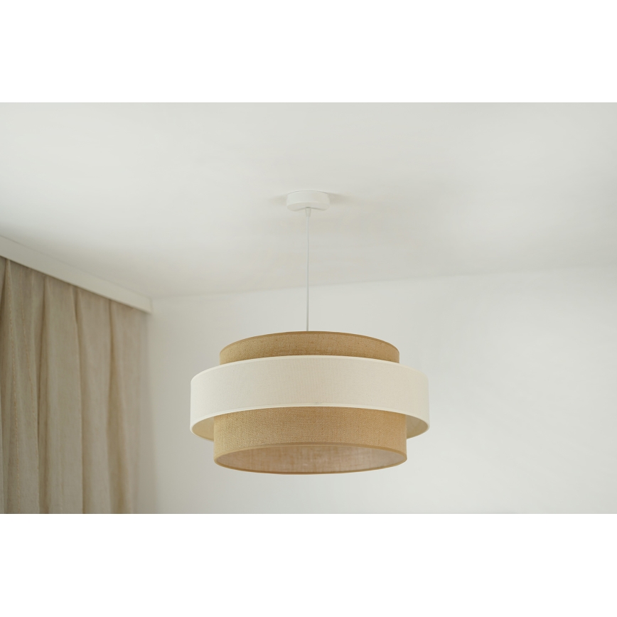 Brilagi - Kattokruunu johdossa SPACE LIGHT 1xE27/15W/230V halkaisija 50 cm beige/kerma