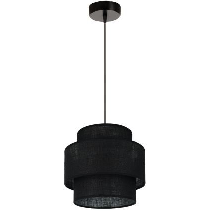 Brilagi - Kattokruunu johdossa SPACE YUTE 1xE27/15W/230V halkaisija 25 cm musta