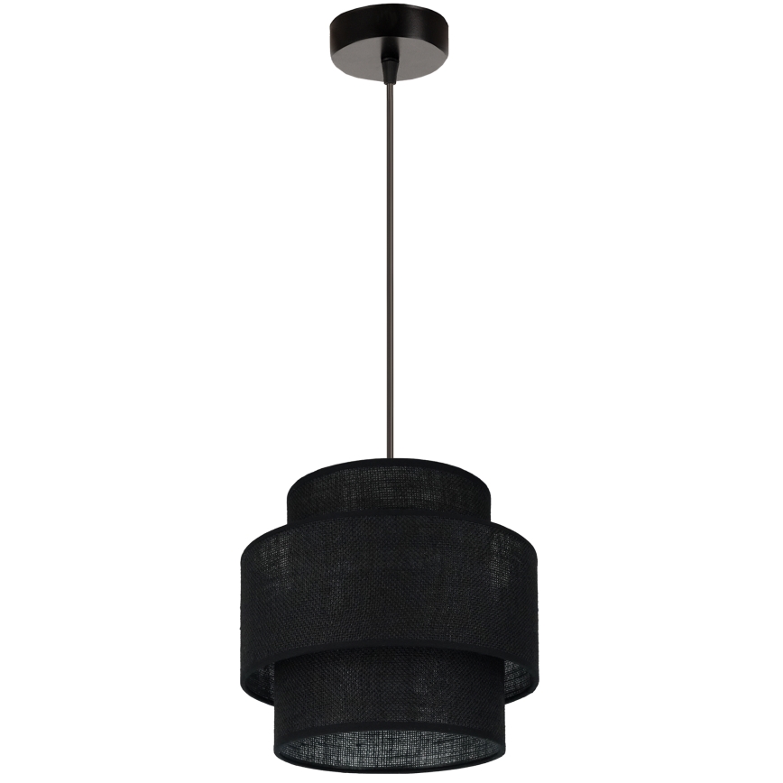 Brilagi - Kattokruunu johdossa SPACE YUTE 1xE27/15W/230V halkaisija 25 cm musta