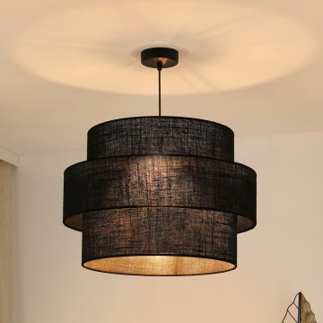 Brilagi - Kattokruunu johdossa SPACE YUTE 1xE27/15W/230V halkaisija 50 cm musta
