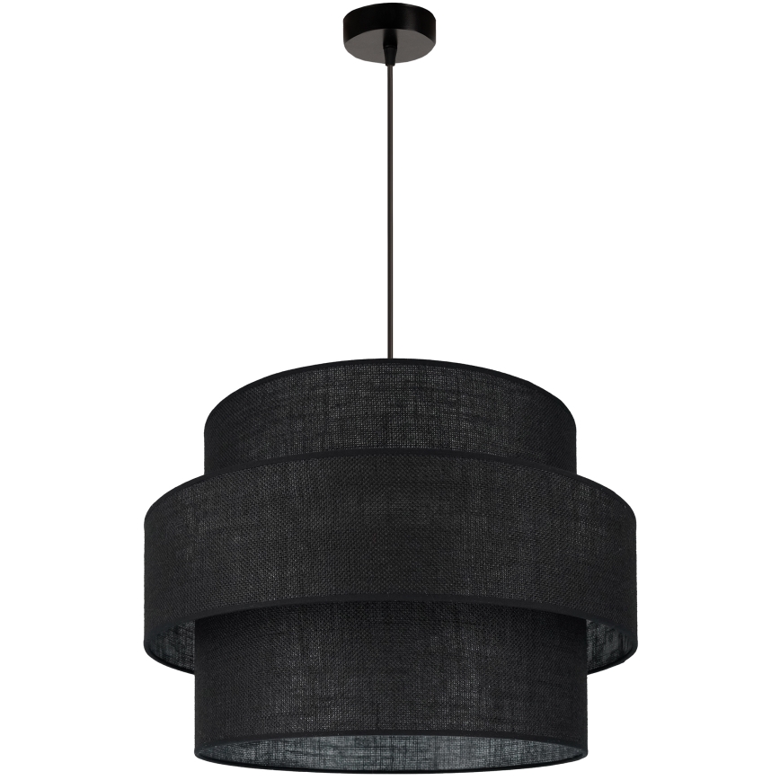 Brilagi - Kattokruunu johdossa SPACE YUTE 1xE27/15W/230V halkaisija 50 cm musta