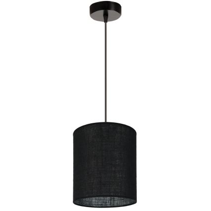 Brilagi - Kattokruunu johdossa TUBES 1xE27/15W/230V halkaisija 20 cm musta